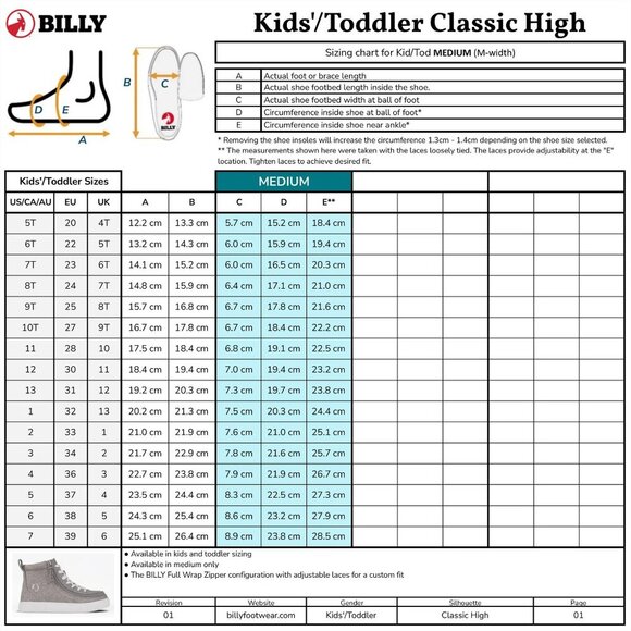 Billy Footwear Men Classic Lace High Top Adaptive Sneakers Size 7M BK23300 main image 6
